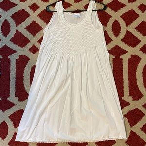 White cotton dress